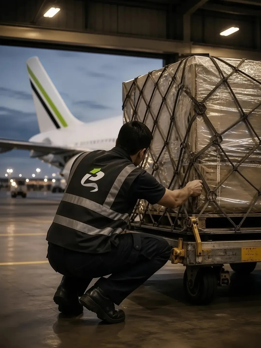 Operación logística (carga aérea o marítima)